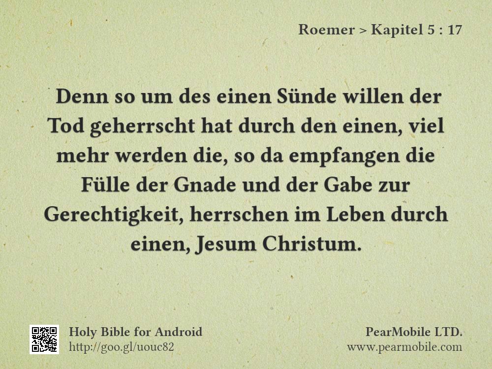 Roemer, Kapitel 5:17
